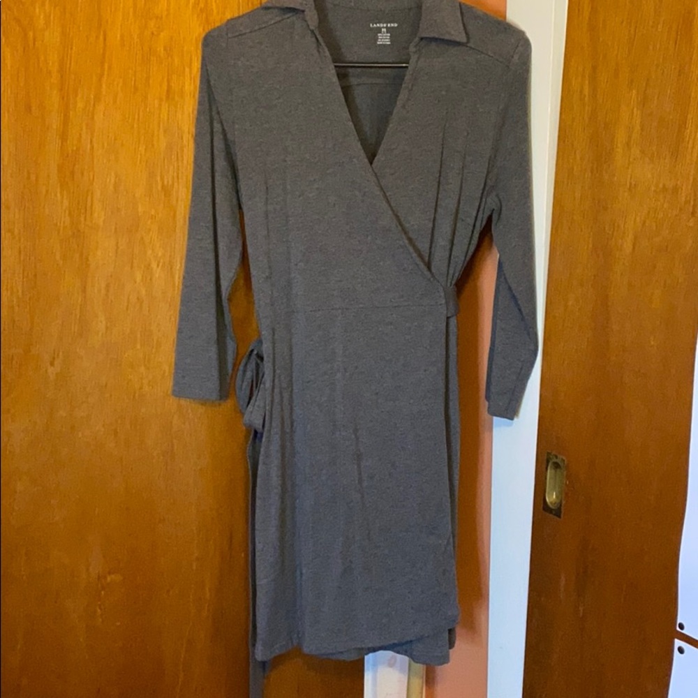 Lands End wrap dress